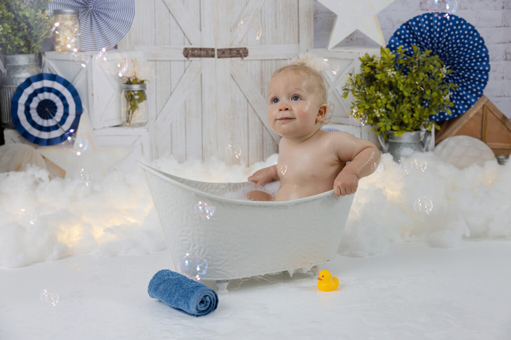 Baby photography membership San Ramon featuring a newborn baby boy at FrameIt Bay Area