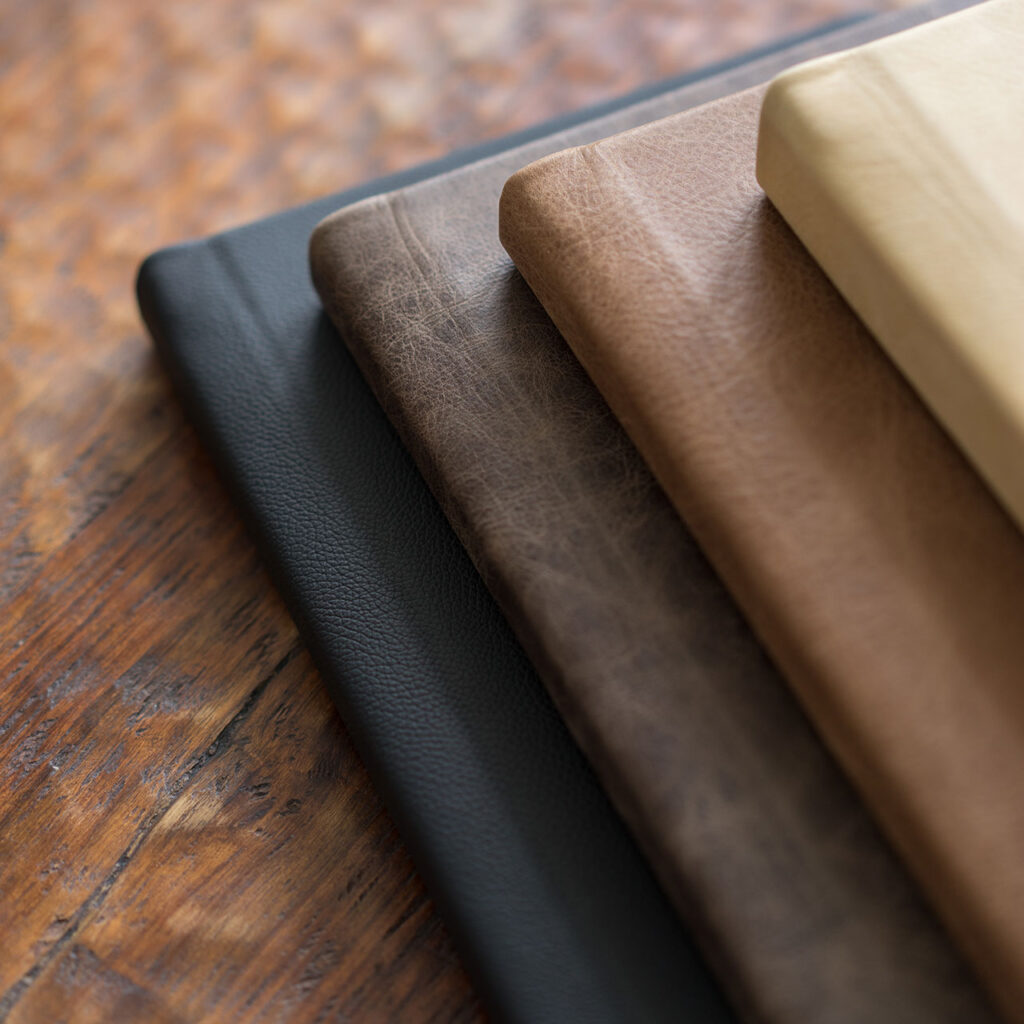 Luxury photo album covers in leather
